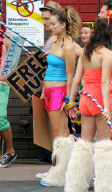 Olivia Wilde On Set of her New Film 'Free Hugs'