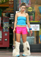 Olivia Wilde On Set of her New Film 'Free Hugs'