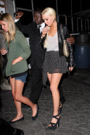 Nicky Hilton and Lindsay Lohan get an Escort at Gladstones