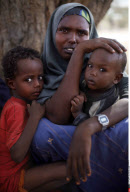 SOMALIA : REFUGEES FLEE WAR AND FAMINE