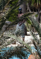 Heidi Klum enjoy a day at the swimming pool in sunny Ibiza