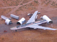 Architect builds house using parts from a Boeing 747 jumbo jet, California, America - 28 Jul 2011