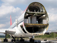 Architect builds house using parts from a Boeing 747 jumbo jet, California, America - 28 Jul 2011