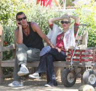 Gwen Stefani and family have a fun day at Underwood Family Farms 