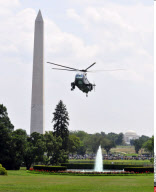 DC: FIRST FAMILY RETURNS FROM CAMP DAVID