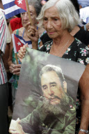 Pro Fidel Castro rally in Havana