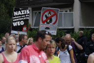 Protest gegen Neonazi-Aufmarsch in Bad Nenndorf