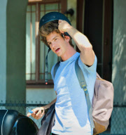 Andrew Garfield Rides His Moped