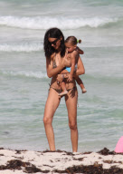 Victoria's Secret angel Adriana Lima and her daughter Valentina . However, it was a special occasion for the two as they were joined by hubby/daddy Marko Jaric 
