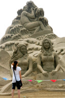 CHINA-WEIFANG-SAND SCULPTURE-EXHIBITION (CN)