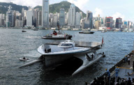 CHINA-HONG KONG-SOLAR CATAMARAN-MS TURANOR PLANET SOLAR-ARRIVAL (CN)