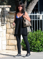 Jennifer Love Hewitt's Light Purple Bra Peeks Out 