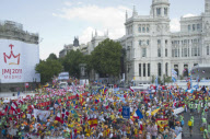 Weltjugendtag 2011: Messe auf der Plaza de Cibeles in Madrid