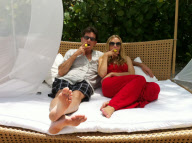 *EXCLUSIVE* {MUST CALL FOR PRICING} Charlie Sheen and Brooke Mueller on Vacation in Mexico