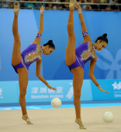 CHINA-SHENZHEN-UNIVERSIADE-RHYTHMIC GYMNASTICS-GROUP-5 BALLS (CN)