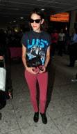 ALEXA CHUNG AT HEATHROW