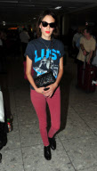 ALEXA CHUNG AT HEATHROW