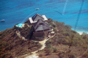 PRINCESS DIANA HOLIDAYS ON NECKER ISLAND, WEST INDIES - 1990