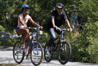 Obama go biking