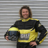 Stunt driver's attempt to drive monster truck over fire engine backfires at Santa Pod Raceway, Northamptonshire, Britain - 21 Aug 2011