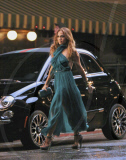 Jennifer Lopez Films A Night Scene For Fiat 500