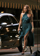 Jennifer Lopez Films A Night Scene For Fiat 500