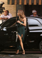Jennifer Lopez Films A Night Scene For Fiat 500