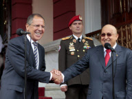VENEZUELA-CARACAS-HUGO CHAVEZ-RUSSIA-FM-MEETING