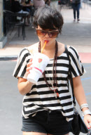 Vanessa Hudgens gets pampered at the salon