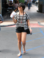 Vanessa Hudgens gets pampered at the salon
