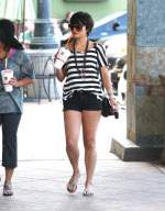 Vanessa Hudgens gets pampered at the salon