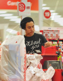 Pete Wentz and Bronx Go Toy Shopping at Target