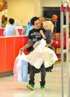 Pete Wentz and Bronx Go Toy Shopping at Target