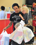 Pete Wentz and Bronx Go Toy Shopping at Target