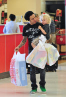 Pete Wentz and Bronx Go Toy Shopping at Target