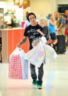 Pete Wentz and Bronx Go Toy Shopping at Target
