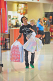 Pete Wentz and Bronx Go Toy Shopping at Target