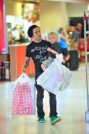 Pete Wentz and Bronx Go Toy Shopping at Target