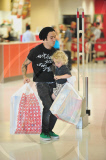 Pete Wentz and Bronx Go Toy Shopping at Target