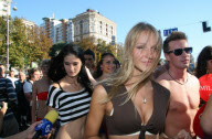 UKRAINE-KIEV-UNDERWEAR MODELS-PARADE