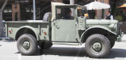 Arnold Schwarzenegger Drives his Military Vehicle Around Town