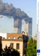 AFTERMATH OF PLANE CRASH INTO WORLD TRADE CENTRE, NEW YORK, AMERICA - 11 SEP 2001