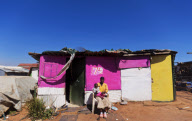 SOUTH AFRICA-SLUM-HOUSE