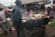 CAMEROON-YAOUNDE-STREET HAWKER