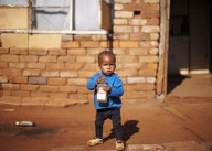 SOUTH AFRICA-SLUM-CHILDREN-TOY