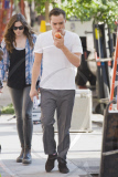 Ed Westwick and Penn Badgley on the Set of Gossip Girl