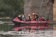 Rettung aus dem Flussbett des Wye
