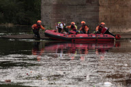 Rettung aus dem Flussbett des Wye