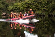Rettung aus dem Flussbett des Wye
