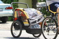 Adam Sandler and the Family go for a Bike Ride